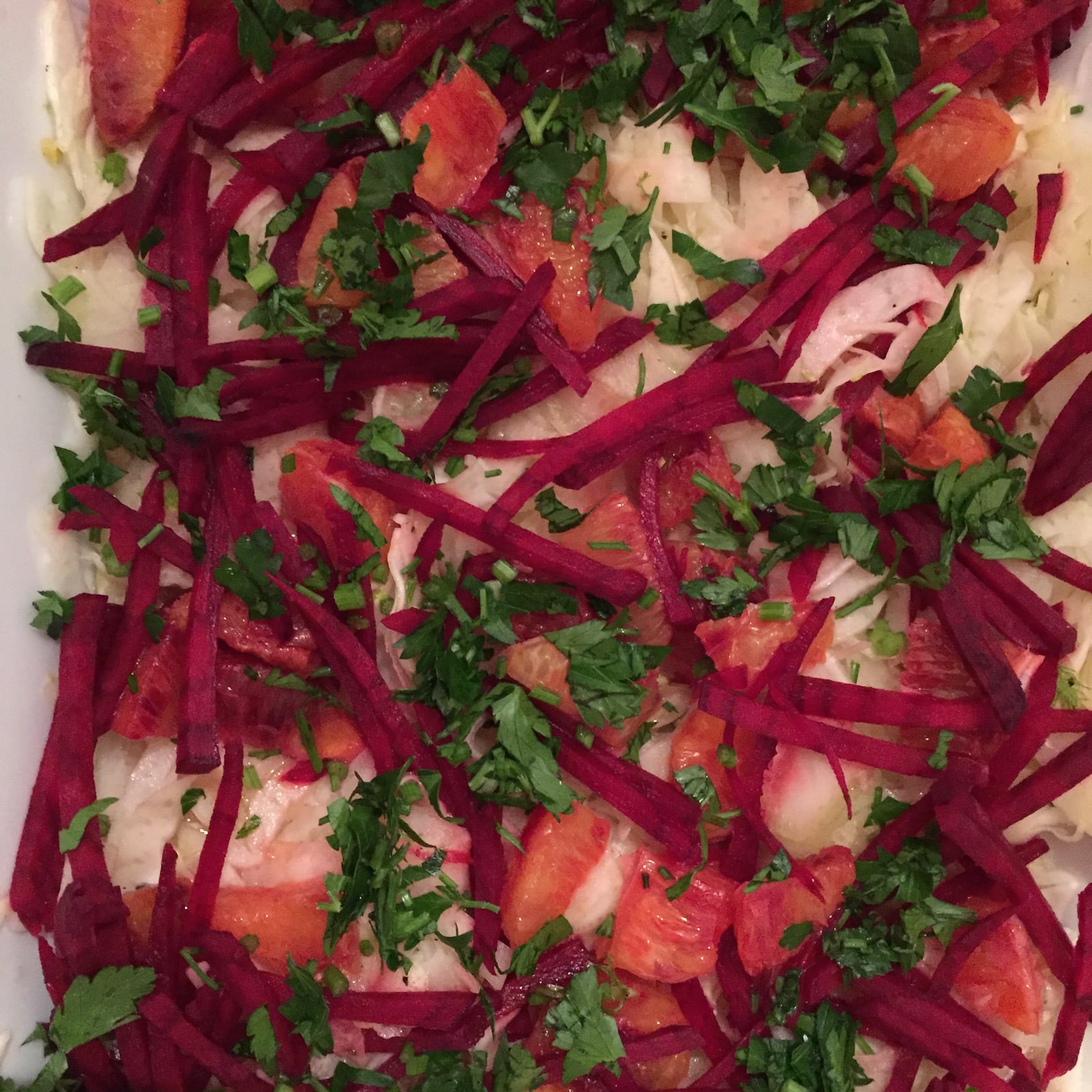 Fenchel-Rote-Beete-Blutorangen-Salat aus dem Buch Going Raw